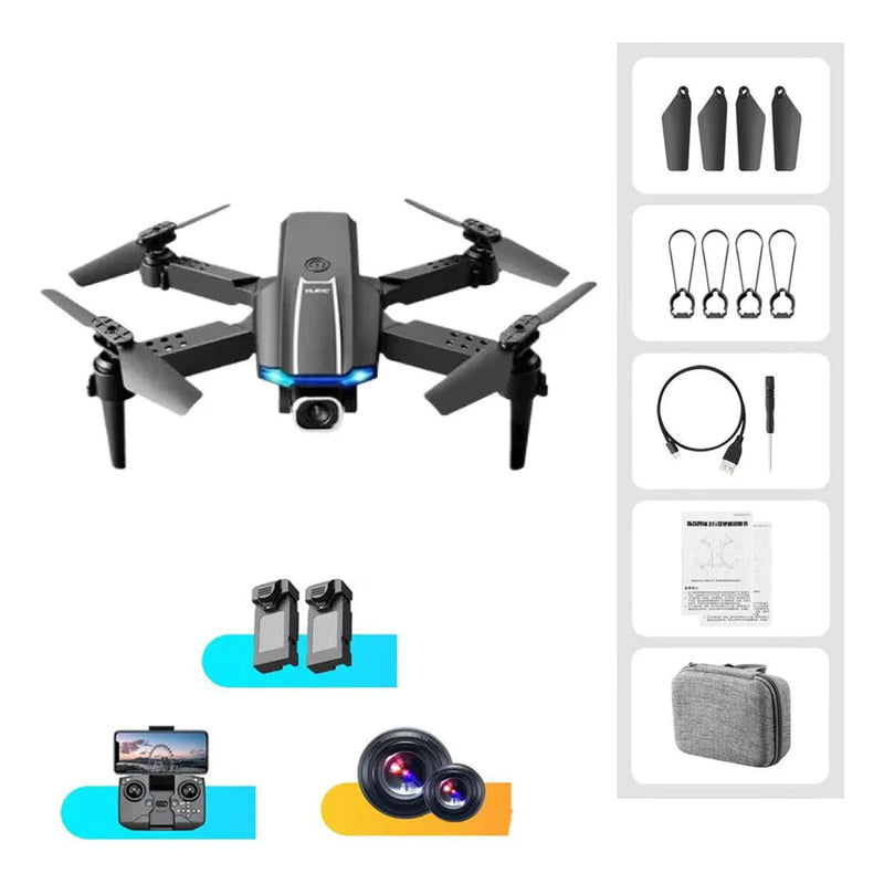 Drone Profissional 4K com Câmera Dupla e Controle Remoto